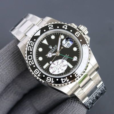 ROLEX GMT 904L Steel 3186/3285 Movement 40MM Watch